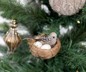 Little Sparrow Bird Nest Decoration