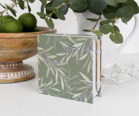 Olive Leaf Notepad & Pencil