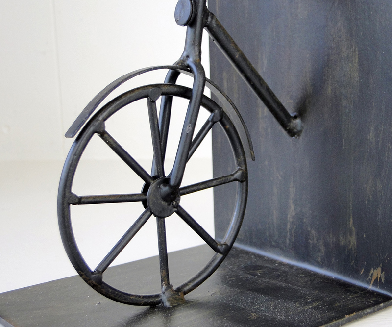 Bicycle Bookends Black Metal