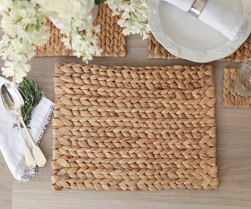 Set 4 Water Hyacinth Placemats