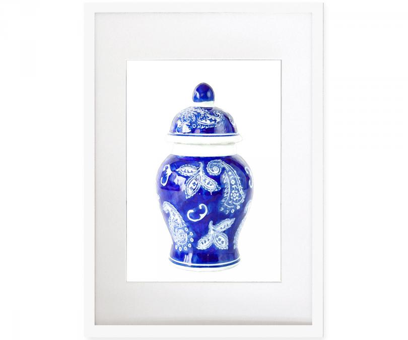 Pascal Ginger Jar Print - Framed