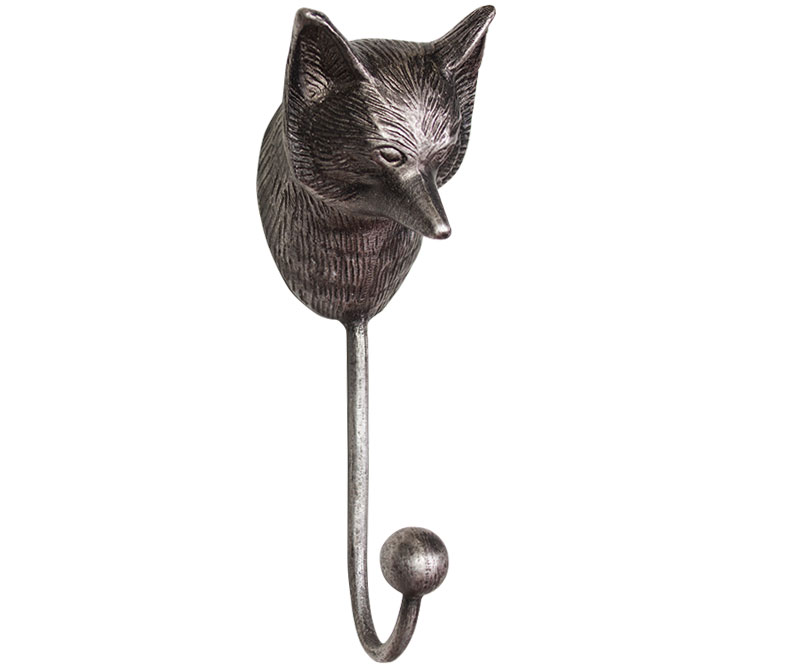Fantastic Mr Fox Metal Wall Hook Pewter