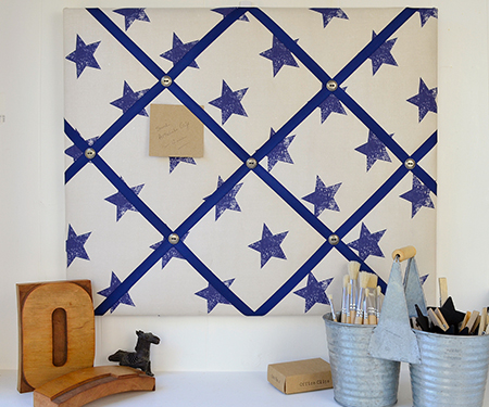 Blue Star French Memo Board