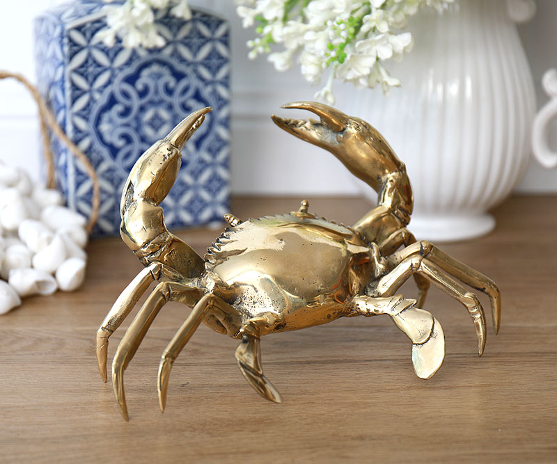 Brass Crab Sculpture Large