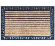 XL Ribbed Rubber & Coir Doormat