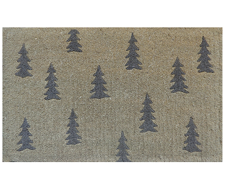 Scandi Trees Grey Doormat