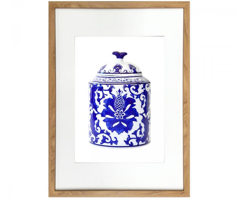 Cassia Ginger Jar Print - Framed