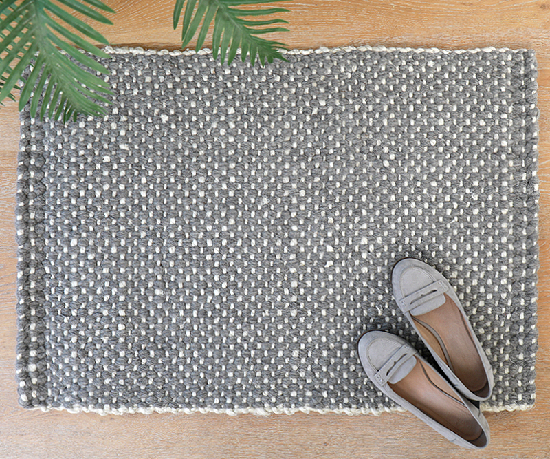 Pebble Grey Weave Jute Indoor Mat