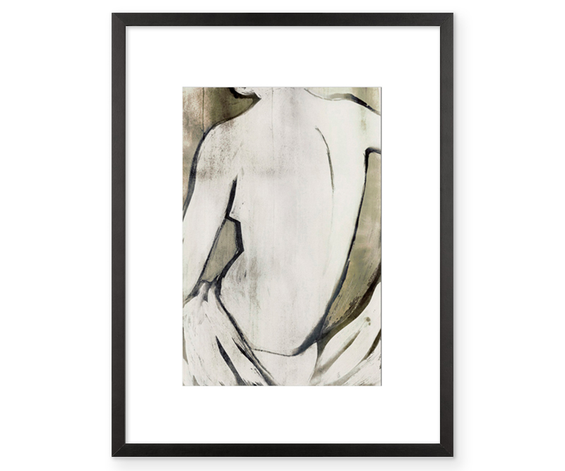 Nude Sepia II Art Print Framed