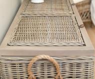 Woodford Rattan Trunk 2 Lids - Antique Grey Cane