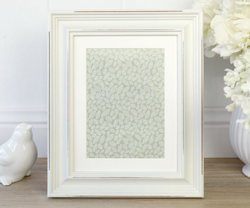 Alessia Silver Photo Frame 5x7 Inch Wickham Antique Wh