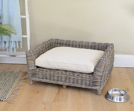 Cane Dog Bed Small with Cushion