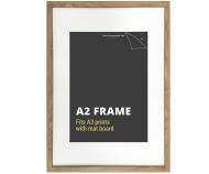 A2 American Oak Picture Frame