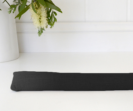 Black Linen Draftstopper