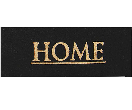 Classic Black Home Long Doormat