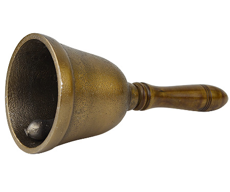 Classic School Bell - Hand Bell