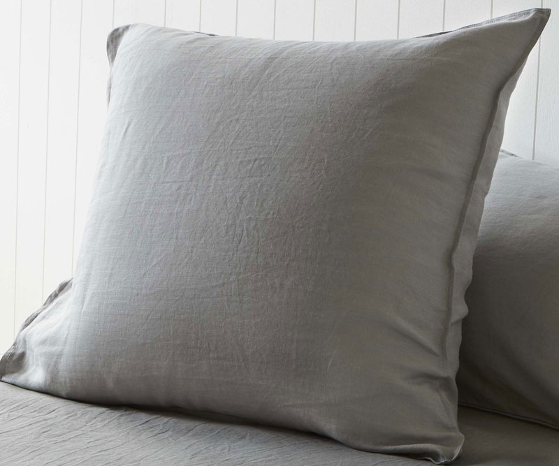 Set 2 Euro Pillowcases Storm Grey