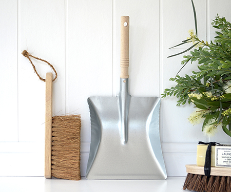 Caleb Dustpan & Brush Set - Natural Eco Household Brush