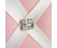 Soft Pink Ribbon Memo Board