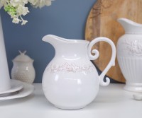 Aurelia Roses White Jug - Short