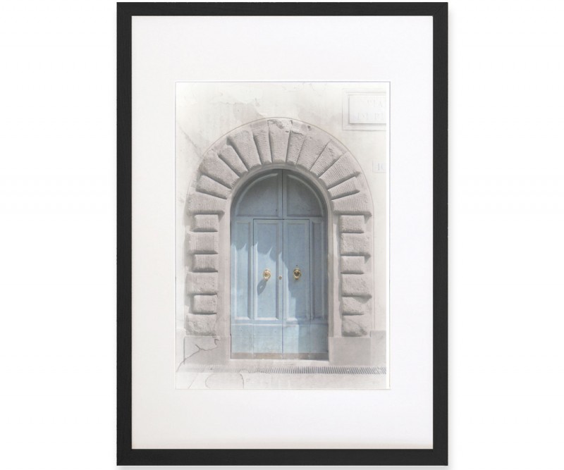 Set 2 Romana Blue Doors - A2 Framed Prints