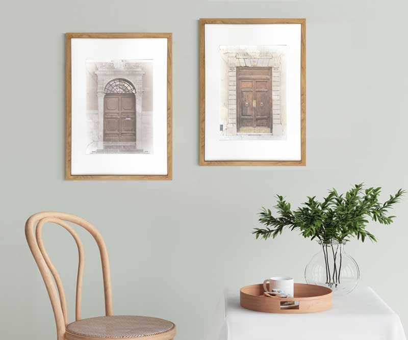 Antica Roman Door 1 - A2 Framed Print