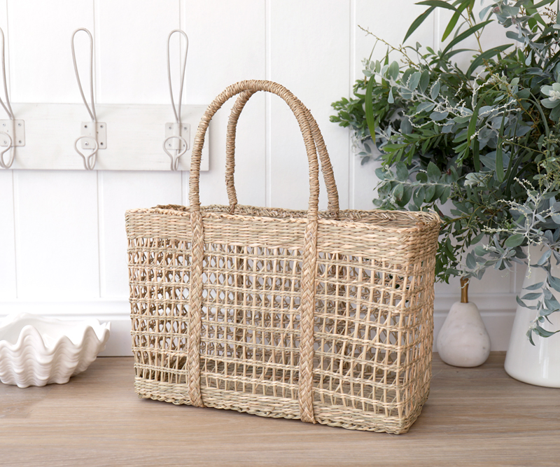 Lakeland Rectangle Seagrass Basket Small