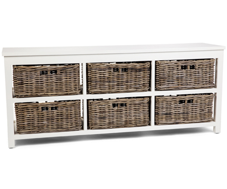 Ashford 6-Drawer Low Chest of Drawers