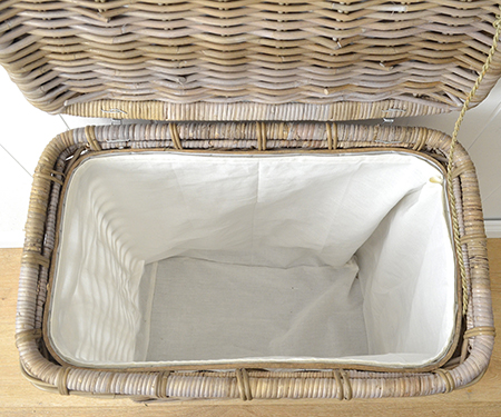 Porto Laundry Basket - Tall Storage Basket with Lid