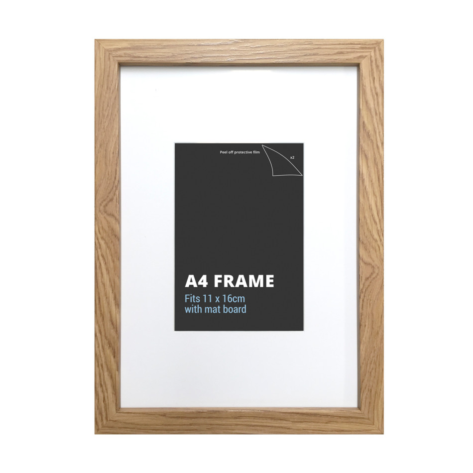A4 American Oak Picture Frame