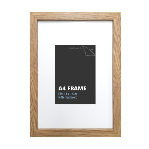 A4 American Oak Picture Frame