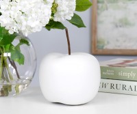 Large Eden White Apple Decor