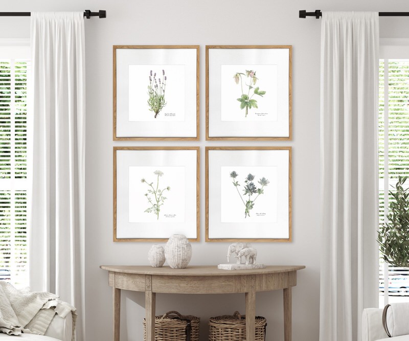 Lavender Botanical Flower Print Framed Gift ideas for that special