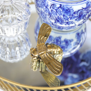 Brass Honey Bee - Medium, highlighting the product's distinctive form and defining design