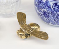 Brass Honey Bee - Medium