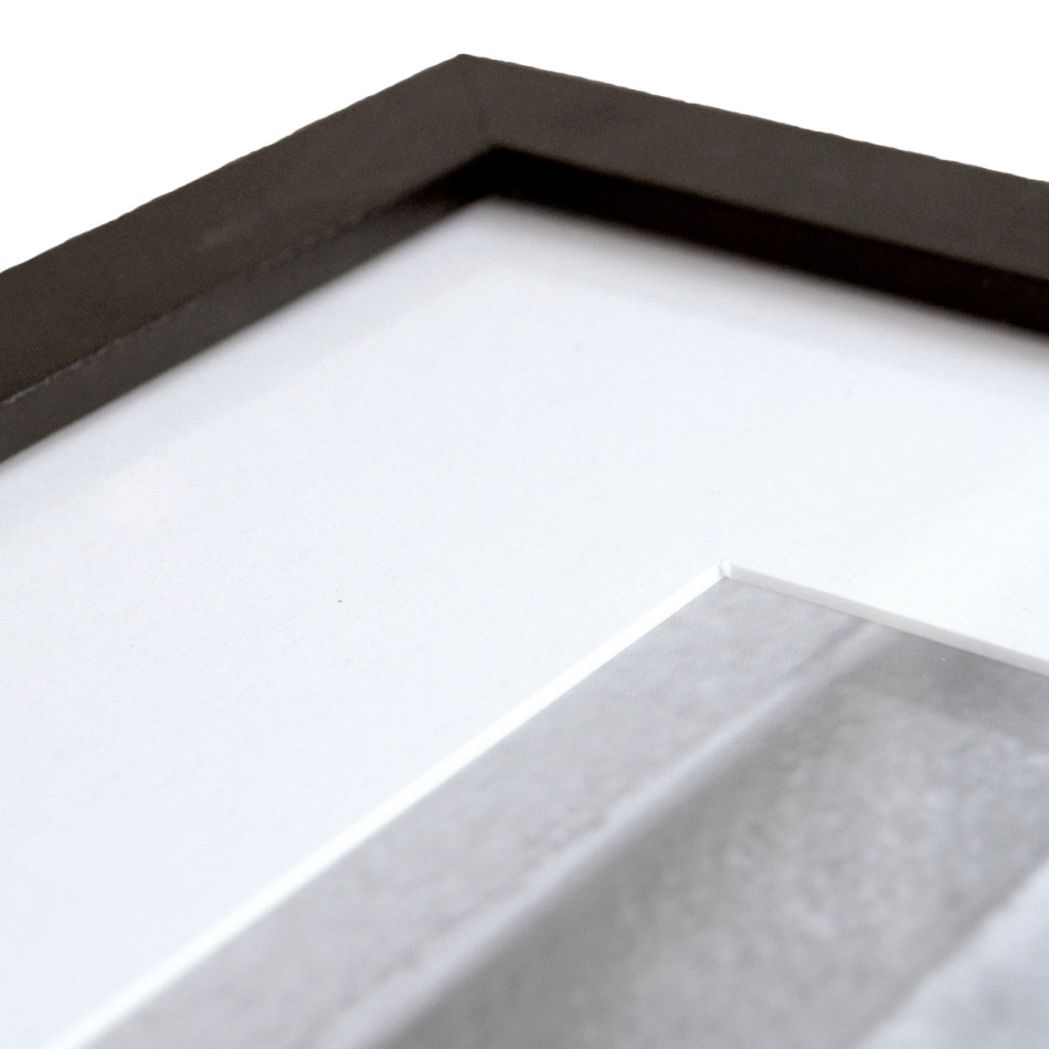 50x50cm Square Black Picture Frame with Mat Board, a display frame for a photograph or print