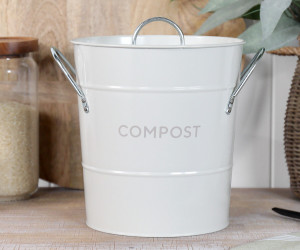 Kitchen Compost Bin - Chalk