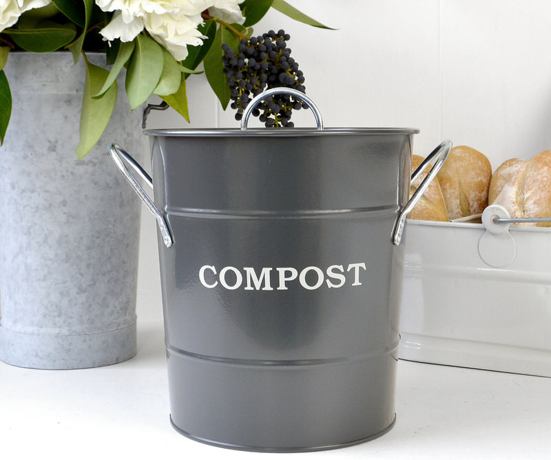 Kitchen Compost Bin - Charcoal