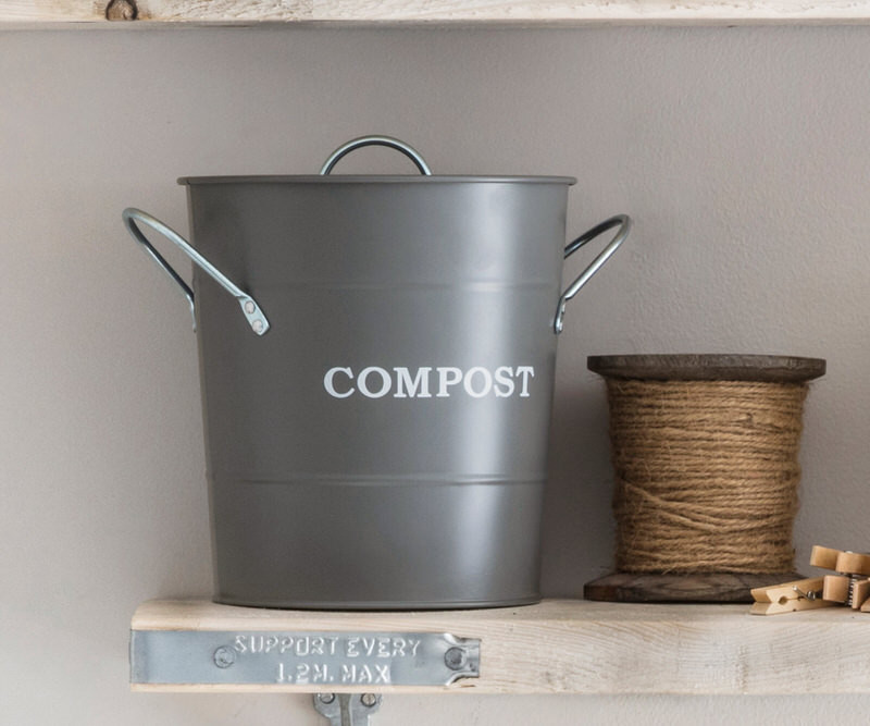 Kitchen Compost Bin - Charcoal