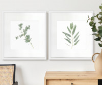 Kendale IV Eucalyptus Botanical Print - Framed