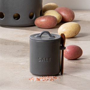 Charcoal Harvest Salt Cellar, decorative home accessory