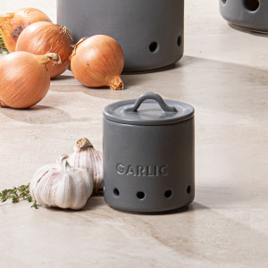 Charcoal Harvest Garlic Vault, highlighting the product's distinctive form and defining design