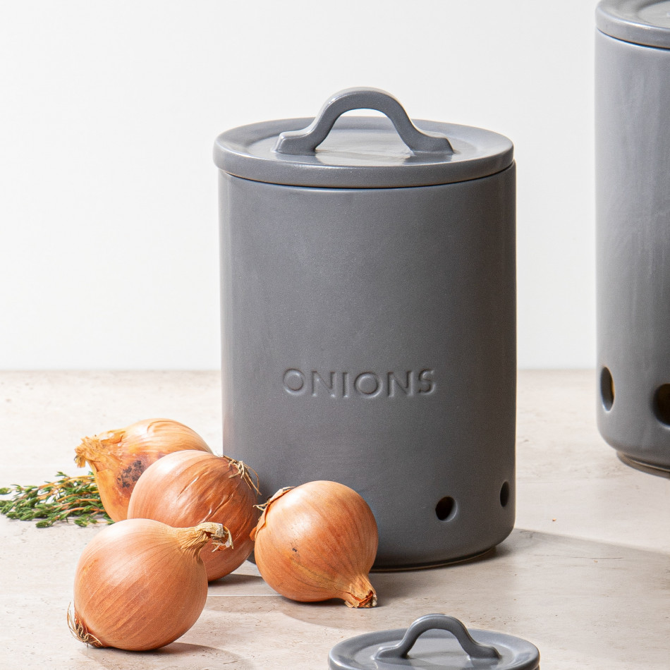 Charcoal Harvest Onion Vault, decorative home accessory