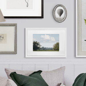 Somerton Farm Landscape Print, presented as decorative artwork for creating a focal point on a wall