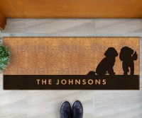 Custom Long Cavoodle Friends Doormat - 115x45cm