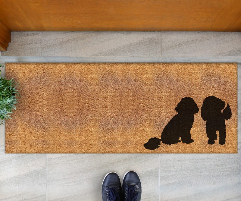 Long Cavoodle Friends Doormat - 115x45cm