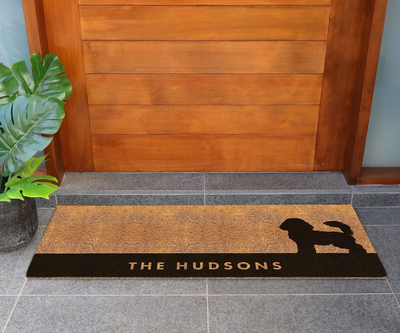 Custom Long Cavoodle Dog Doormat - 115x45cm