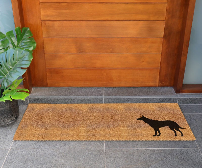 Long Kelpie Dog Doormat - 115x45cm