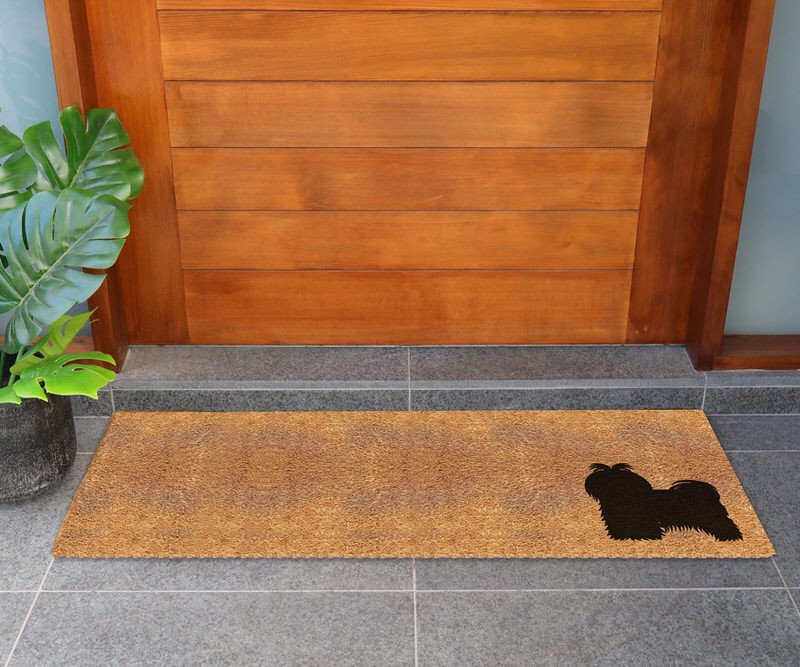 Long Maltese Dog Doormat - 115x45cm