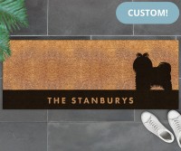 Custom Long Maltese Dog Doormat - 115x45cm